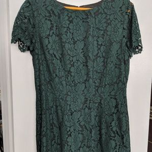 Antonio Melani forest green lace dress
